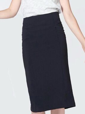 Veronica Beard Black Bi Stretch Scuba Vail Pencil Skirt